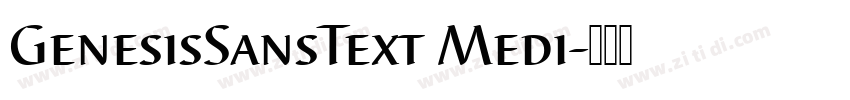 GenesisSansText Medi字体转换